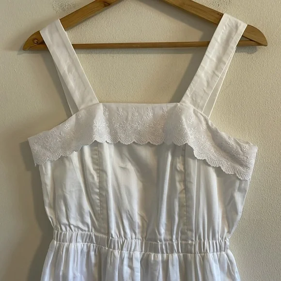 Cella & Flo Vivian Voile Lace Nursing Dress Women’s Size XS Midi Cotton‎ White - Picture 7 of 14